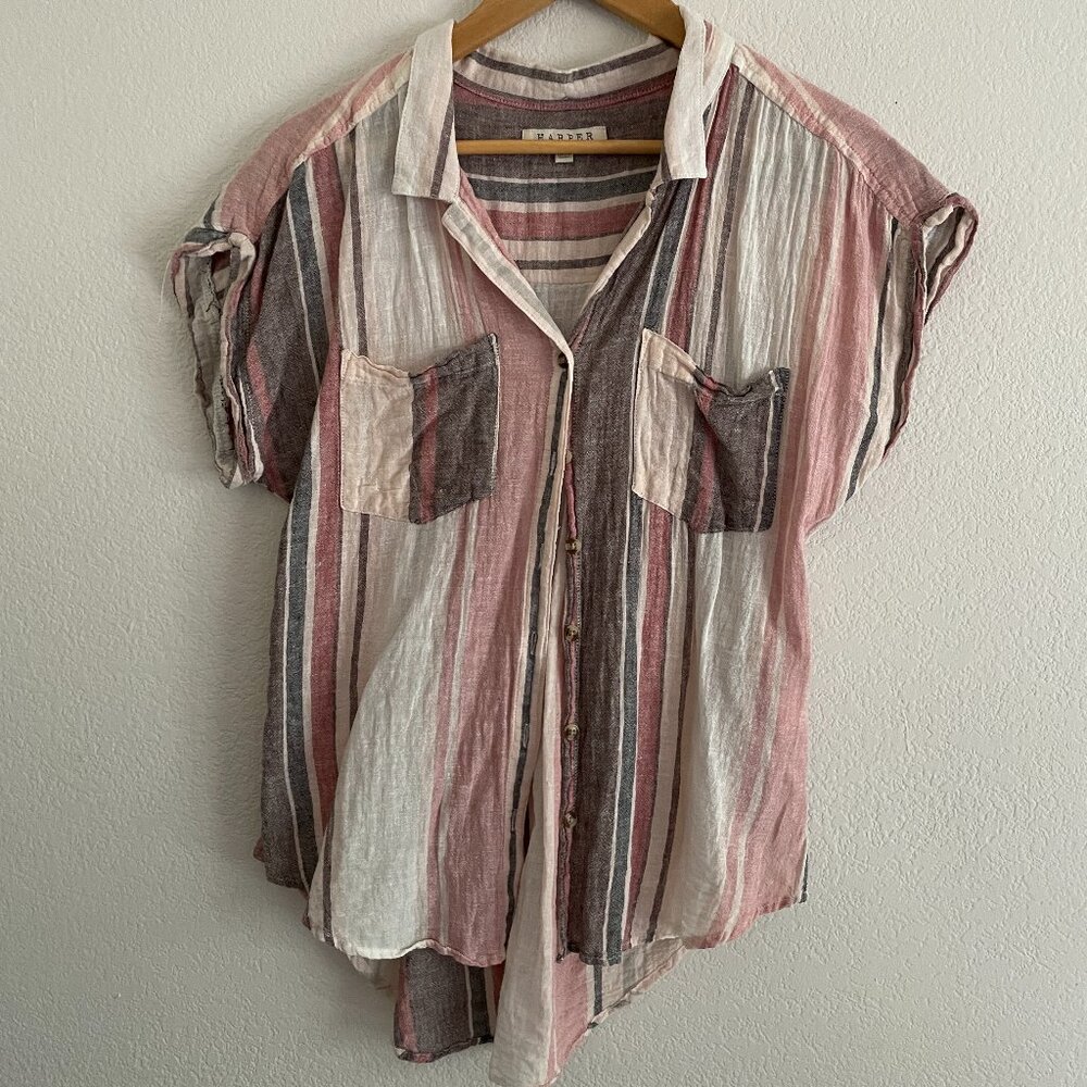 Harper Slouchy Short-Sleeved Blouse